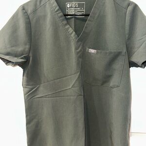 Figs Moss Scrub Top and High Waisted Joggers